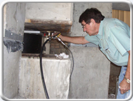 Isolator Being Loaded with a Plate Jack Thumb
