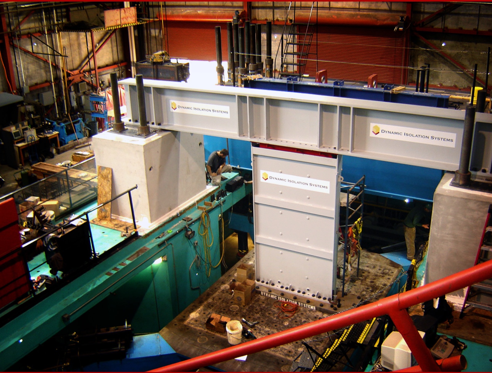 Large viscous wall damper assembly in the plant